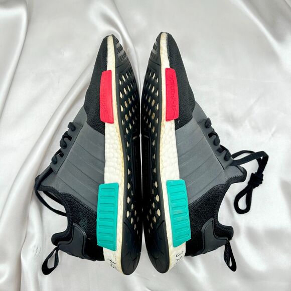 Adidas NMD_R1 Japan Heel Core Black Glory Green Lush Red Mens Sz 11 Shoes EF426 main image 4
